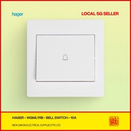 [SG LOCAL SELLER] HAGER MUSE WGML111B 1-Gang 10A Bell Switch