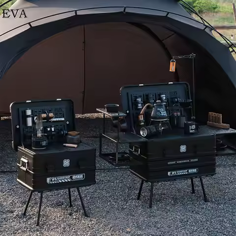 Outdoor Camping Storage Boxes Tactical Aluminum Boxes Multifunctional Free Assembly Aluminum Storage