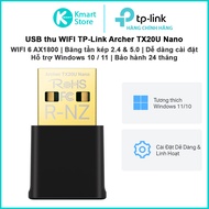 USB WIFI receiver TP-Link Archer TX20U Nano | WIFI 6 AX1800 | Dual band 2.4 & 5.0 | Easy to install 
