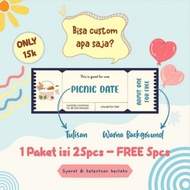 Love Coupon / Bucin Coupon / Activity Coupon