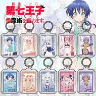 Acrylic Keychain Double Sided DIY, Transparent I Was Reincarnated as the 7th Prince so I Can Take My