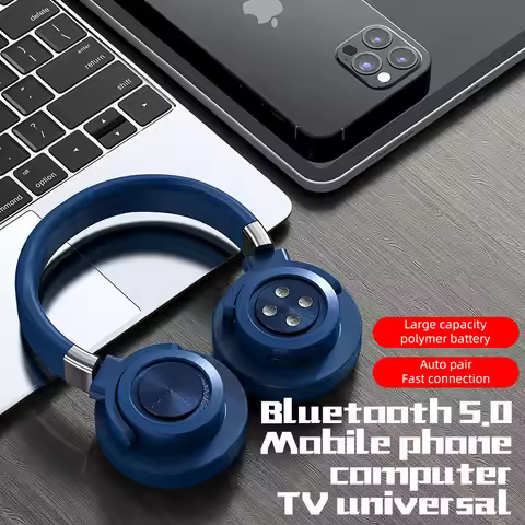 Macaron Headphones Kid Wireless Bluetooth Headphone Stereo Headband Gaming Headset with Mic Gamer Gi