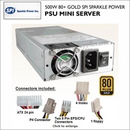 (NEW) PSU SERVER 1U CASE MINI 500W 80+ GOLD SPI SPARKLE POWER
