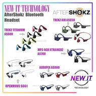 AfterShokz Shokz AS600 TITANIUM MINI|AS650 TREKZ AIR|S661 OPENMOVE|AS700 XTRAINERZ|AS800 AEROPEX Blu