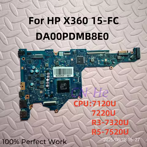 DA00PDMB8E0 For HP X360 15-FC 255 G10 Motherboard N36054-601 N36053-601 N36059-601 N36051-601 CPU:71
