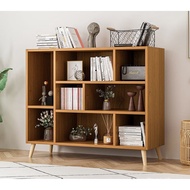 SG  Bookshelf Bookcase Simple Floor Multi-Functional Large Capacity Free Combination Grid Cabinet Lo