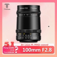 TTArtisan 100mm F2.8 MF Full Frame Soap Bubble Bokeh Camera for M42-Mount Adapt to E Fujifilm XF N