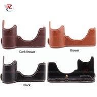 Luxury Leather Camera Half Case Cover Bag For Sony A7II A7 Mark II Cameras