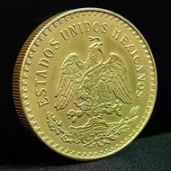 2026 New Products Mexico Retro Commemorative Coins Retro Golden Coins Eagle Foreign 50pes Props Play