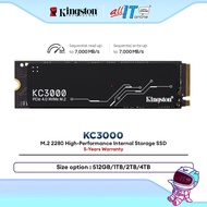 Kingston KC3000 PCIe 4.0 NVMe M.2 2280 High-Performance Internal Storage SSD SKC3000S - (512GB/1024G