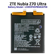 ZTE Nubia Z70 Ultra ( NX733J, NX736J ) Battery Li3959T45P8h816758 Bateri For Repair Nubia Z70Ultra