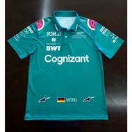 Polo 2026 F1 Aston Martin Shirt Formula One Team Model Sebastian Vettel (s.vettel) Size S-5xl