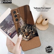 KAZERO - Samsung Galaxy A34 Phone Case - Fashion Cat Case - Pro Camera - Sam Galaxy A34 Softcase - S