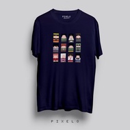 LOKAL Naruto Pixelo T-Shirt - Tshirt Tee Anime & Game Retro 90 An Local Distro