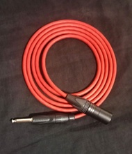 日本/Canare L-4E6S XLR Male Cable To 6.35mm 1/4inch TS Jack Lead Mono Signal Plug, 3Pin Unbalanced Aud