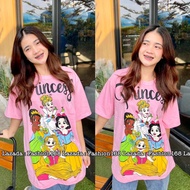 เสื้อยืดการ์ตูนน่ารัก “ ลายเจ้าหญิงรวมสีชมพู  “ 🥰