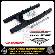 YAMAHA LC135 Y15 Y16 SWING ARM +2 INCI STANDARD CUTTING  + ARM BUSH + TAYAR SHAFT ORIGINAL INDONESIA