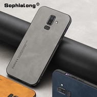 Luxury Leather Back Cases for Samsung Galaxy J8 J4 J6 Plus 2018 J2 J5 J7 Prime G532 J700 J810 Hard Full Protective Phone Cover