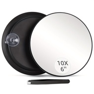 6 Inch 30 Times/10 Times/20 Times Makeup Mirror 360 Degree Rotating Bracket Handheld High Definition