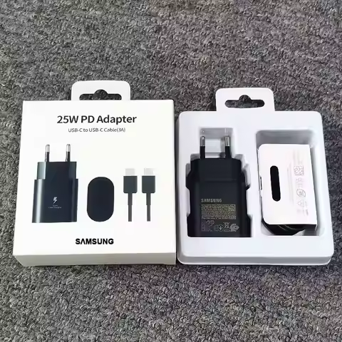 Samsung Z Flip Fold 6 5 4 3 2 PD Charger 25W Super Fast Charge Adapter For Galaxy S24 S23 S22 S21 S2