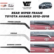 Vemart Toyota avanza 2012-2018 car rear wiper frame cover garnish accessories