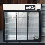 NEW Sliding Doors Chiller 1200L Doors Chiller Bajet RAHMAH (Piping System) SAKATO Black LC-1500Y