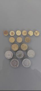 澳門硬幣 壹毫 大壹毫 伍毫 壹圓 大壹圓 16個銀仔 全部合共 HKD 30.00