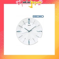 [Direct from Japan] Seiko Clock Wall Clock Radio Wave Analog White Pearl KX214W SEIKO Diameter 32.7×4.6cm