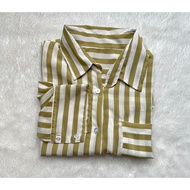 SHEER STRIPES OVERSIZED SHIRT / KEMEJA SHEER CRINKLE STRIPES PREMIUM SUPER ADEM 1892