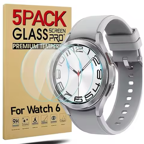 Clear Screen Protector for Samsung Galaxy Watch 6 40mm 44mm Tempered Glass for Samsung Watch 6 Class
