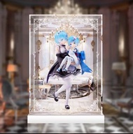 【AOWOBOX】S-Fire RE:ZERO 從零開始 1/7 雷姆 拉姆 愛蜜莉雅 ＆童年 手辦 高透主題展示盒  展示箱 display box 亞加力 模型盒 亞加力展示盒 展示盒 燈