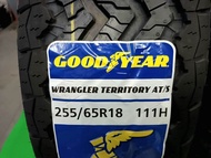 **ราคา 2 เส้น** ยางใหม่ค้างปี 255/65R18 Goodyear Wrangler Territory AT/S ผลิตปี 2022 ประกันบวม 2 ปี 