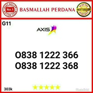 Nomor Cantik AXIS 11digit triple 222 0838 1222 366 RG012 1440