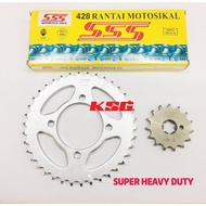 SSS LC135 V1/2/3/4/5/6/7/8 428 SPROCKET SET (SUPER HEAVY DUTY)
