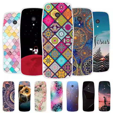 For Nokia 3210 2024 Case Boho Color-Block Anti-Fingerprint Clear Soft Silicone Back Cover For Nokia3