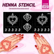 Sticker inai / Sticker Henna / Henna Stencil / Mehndi Stencil NEW DESIGN