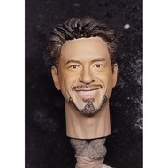[Ready Stock] 1/6 Scale Painted/Unpainted Head Sculpt Robert Downey Jr. Tony Stark Iron Man Ironman 