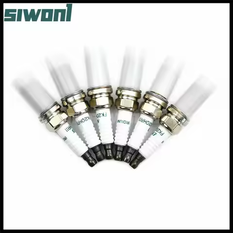 6pcs/lot 90919-01247 FK20HR11 Iridium Spark Plug For Toyota Highlander Camry Lexus V6 3.5L RAV4 Prad