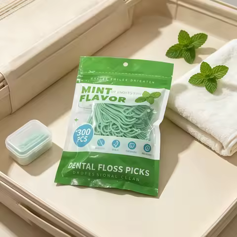 2026 Bestseller 300PCS/600PCS of mint adult dental floss sticks - ultra-fine dental floss home set -