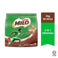 Nestle Milo 3in1 Chocolate Milk Drink (30 x 33g) READY STOCK