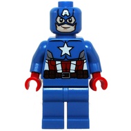 Lego Marvel Super Heroes SH0106: Captain America - Blue Suit, Red Hands, Mask. 76017.