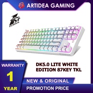 1ST PLAYER DK5.0 / DK5.0 II LITE TKL RGB GAMING MECHANICAL KEYBOARD (WHITE)