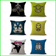 B4 Single-sided Star Wars Yoda Darth Vader Throw Pillow Case Square Cushion Cover Home Decor New Lif