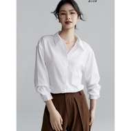 White Shirt Women Long-Sleeved Spring Summer Workwear Shirt Formal Wear Professional Workwear Workwe