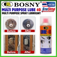 BOSNY LUBE 40 MULTIPURPOSE ANTI RUST SPRAY ANTI KARAT SPRAY MOTOR HOME CAR SPRAY LUBE 4D WD40 (MADE 