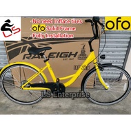 24" Ofo Bicycle Sharing Solid Bike Share Basikal