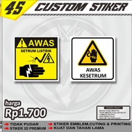 Waterproof Vinyl Sticker 10x10-24x24 Cm