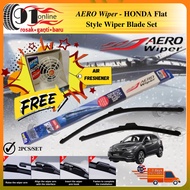 AERO Wiper HONDA HRV 2017 Flat Style Wiper Blade Set