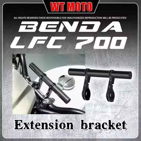FOR BENDA LFC700 LFS700 Motorcycle GPS Navigation Bracket Multi-Function Expansion Rod Handlebar Nav