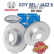 Original Bendix Swiftfit BR2504 Front Disc Rotor - Honda City SEL IDSI | Jazz GD | GE2 | GE3